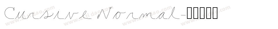 Cursive Normal字体转换